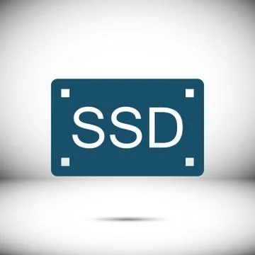 Ssd icon stock vector illustration flat design Illustrazione stock