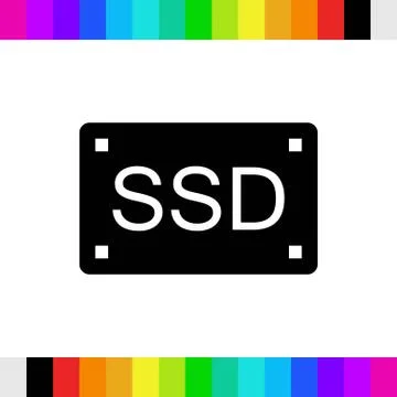 Ssd icon stock vector illustration flat design Illustrazione stock