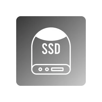Ssd icon vector Stock Illustration