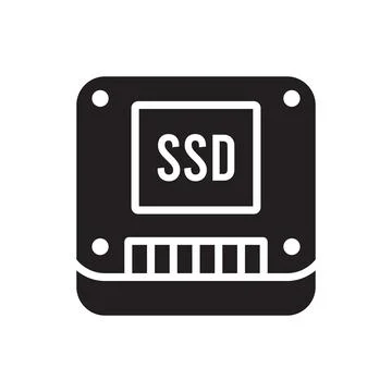 Ssd icon vector Stock Illustration