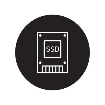 Ssd icon vector Stock Illustration