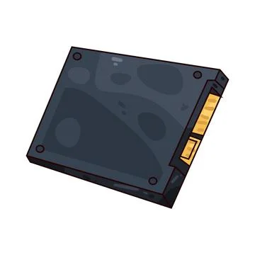 SSD illustration Stock Illustration