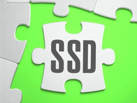 SSD - Jigsaw Puzzle with Missing Pieces Illustrazione stock