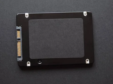 SSD Solid State Drive Sata SSD (Solid state drive) disk used in modern com... Stock Photos