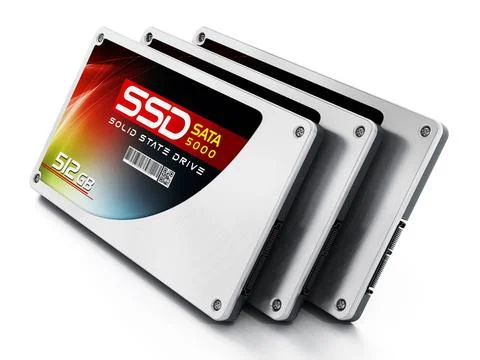 SSD Solid state drives isolated on white background SSD Solid state drives... Stock Photos