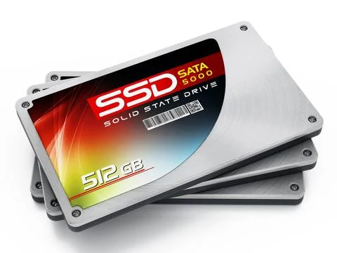 SSD Solid state drives isolated on white background SSD Solid state drives... Stock Photos