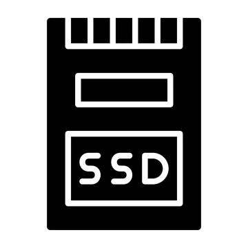 Ssd Vector Icon Design Illustration Illustrazione stock