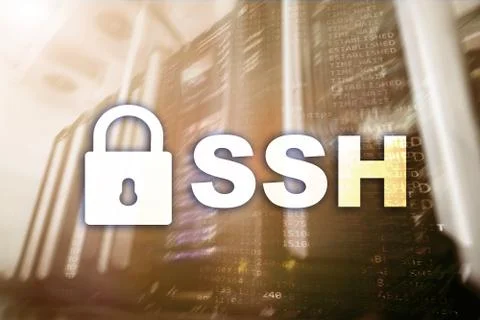 SSH, Secure Shell protocol and software. Data protection, internet and teleco Stock-Fotos