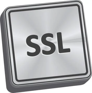 SSL Button 스톡 일러스트