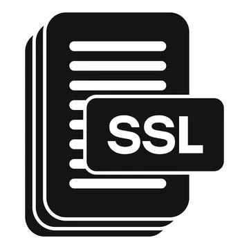 SSL certificate icon simple vector. Web data Stock Illustration