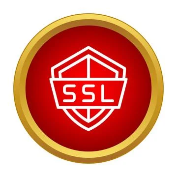 Ssl certificate protection shield icon for web security イラスト素材