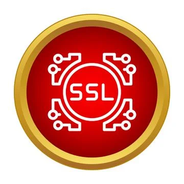 Ssl concept illustrating secure internet protocol encryption Illustrazione stock