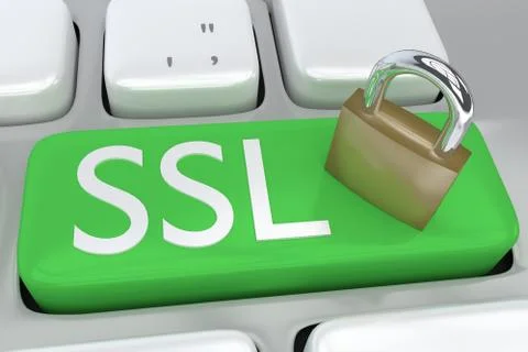 SSL concept Ilustração Stock
