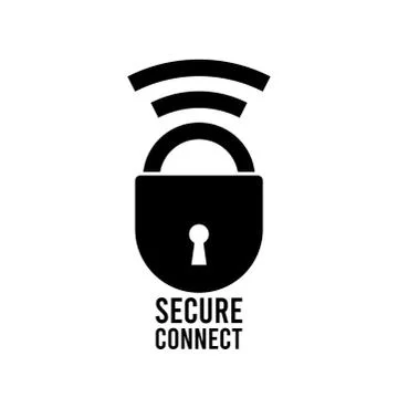 SSL secure https certificate connection icon vector illustration isolated, bl 库存插图
