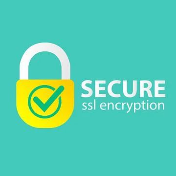 SSL secure internet connection icon. Internet access lock design. Secure SSL Stock Illustration