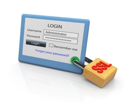 Ssl secure login Stock-Illustration