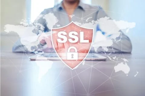 SSL Secure Sockets Layer, a computing protocol. Security of data sent via the Fotos Stock