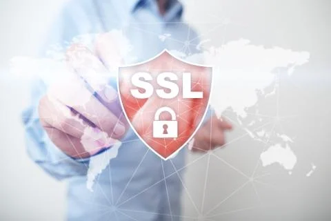 SSL Secure Sockets Layer, a computing protocol. Security of data sent via the Fotos Stock