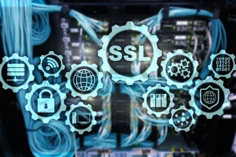 SSL Secure Sockets Layer concept. Cryptographic protocols provide secured Photos