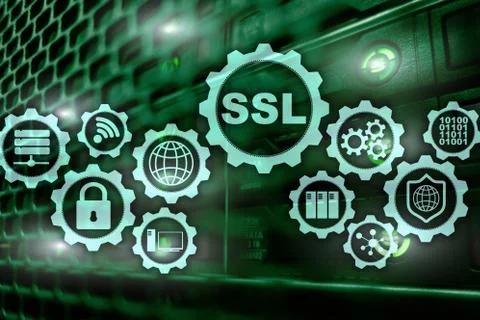 SSL Secure Sockets Layer concept. Cryptographic protocols provide secured Fotos Stock