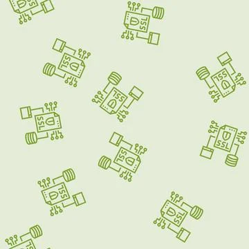 Ssl secure sockets layer seo line seamless pattern Stock Illustration