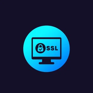 Ssl secure vector icon イラスト素材