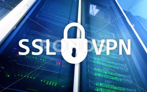 SSL VPN. Virtual private network. Encrypted connection. Stock Photos