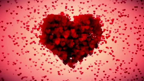 SSoft Heart Background Loop 스톡 동영상 301480694