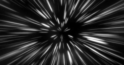 Sspeed space star light lines 3d motion graphics line animation of time warp Stock Footage 166854260