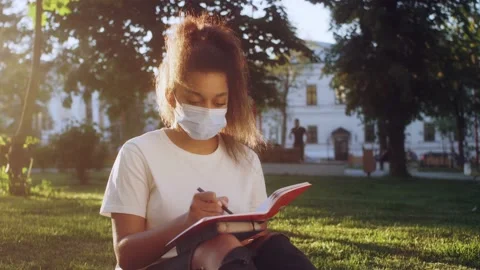 Sstudent resting after study, playing pop it toy, push bubble on Pop It Fidget. Stock Footage 156846175