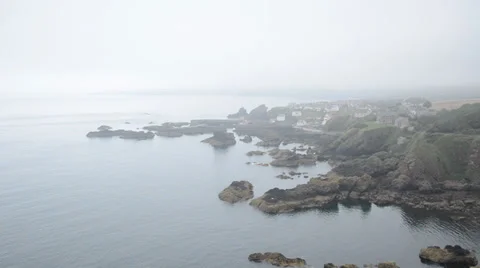 St abbs, Scottish borders in haar 動画素材 31219103