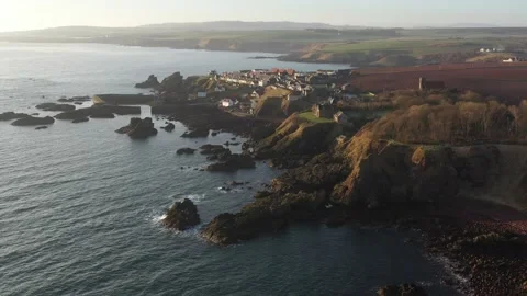 St Abbs Village Video stock 197479161