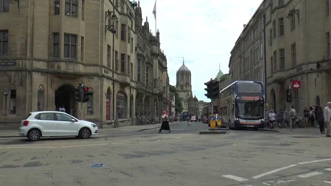 St Aldates and Tom tower 4 Stock Footage 78285985