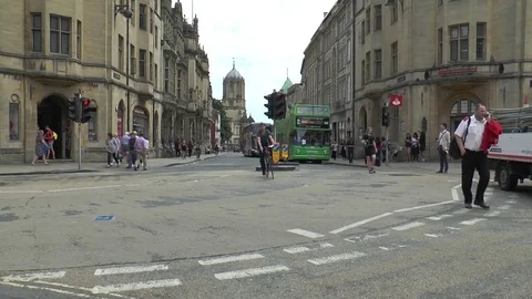 St Aldates and Tom tower 3 Video stock 78286408