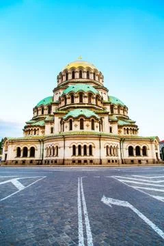 St. Alexander Nevski Cathedral in Sofia, Bulgaria Stock Photos