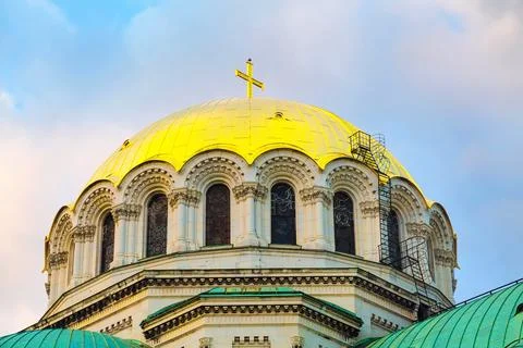 St. Alexander Nevski Cathedral in Sofia, Bulgaria Stock Photos