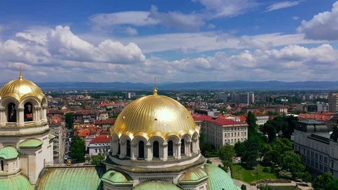 St. Alexander Nevsky Cathedral Sofia Bulgaria. Stock Footage 111986094