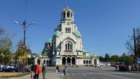 St Alexander Nevsky Cathedral, Sofia Stock Photos