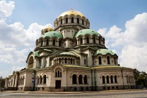 The St. Alexander Nevsky Cathedral in Sofia, Bulgaria Stock Photos