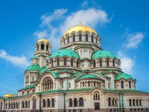 St. Alexander Nevsky Cathedral, Sofia, Bulgaria. Stock Photos