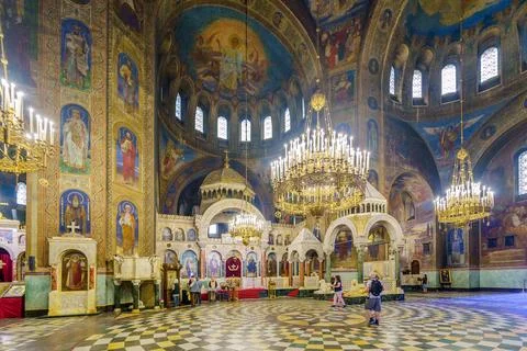 St. Alexander Nevsky Cathedral, in Sofia Stock Photos