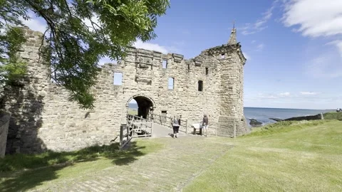 St Andrews Castle Stock Footage 310914267