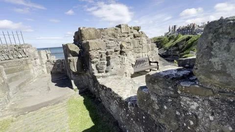 St Andrews Castle Stock Footage 310914306