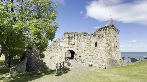St Andrews Castle Stock Footage 310914401