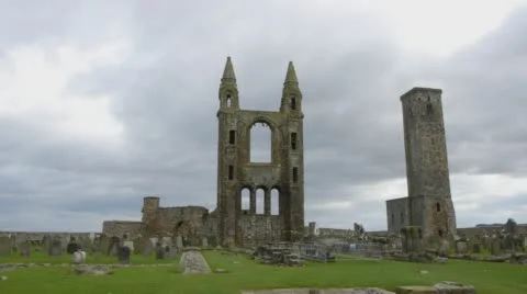 St Andrews Cathedral Stock Footage 56875247