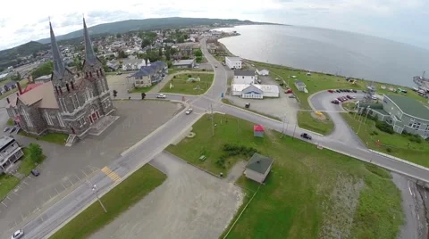 St Ane de Monte 2 gaspe, quebec, canada 스톡 동영상 61065414