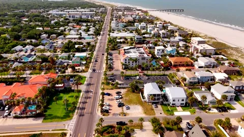 St Augustine Beach stock footage 4k 2026 Vídeo Stock 337917348