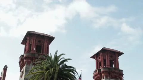St. Augustine City Hall and Lightner Museum in Florida, USA Stock Footage 11231479