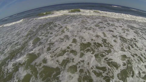 St. Augustine FL Hovering over ocean Aerial Stock Footage 34542534