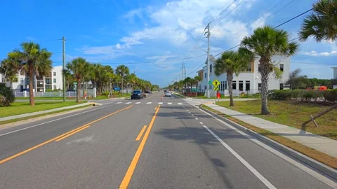 St augustine Florida driving stock video 2026 Vídeo Stock 337917715